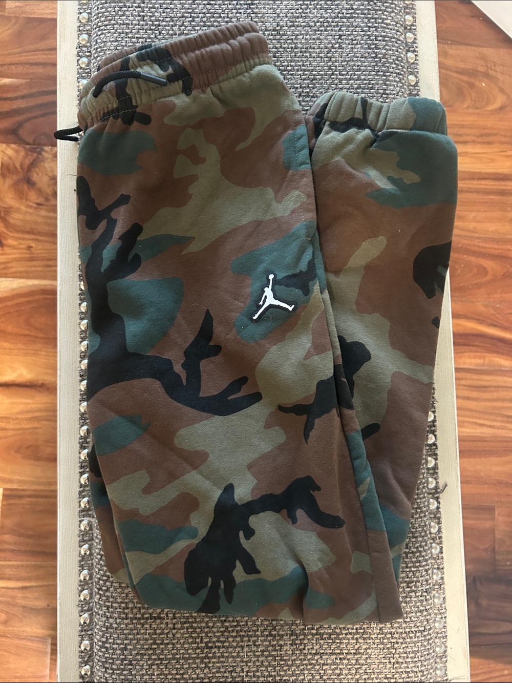 Jordan Camo Joggers in Green and Brown